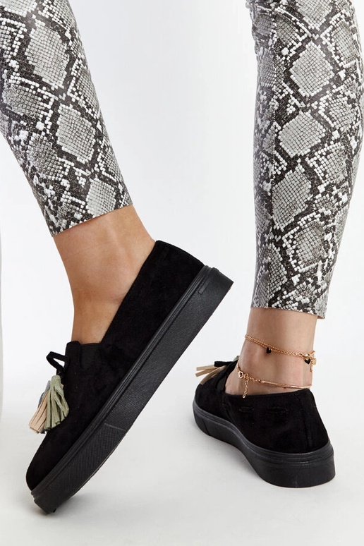 Mustad poolsaapad värviliste...