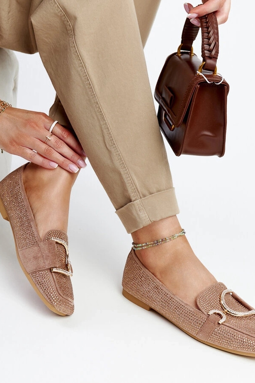 Pruunid läikivad Mebrat loafers