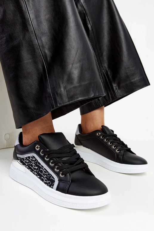 Mustad sädelevad platvormtossud Fekete Mustad sädelevad platvormtossud Fekete