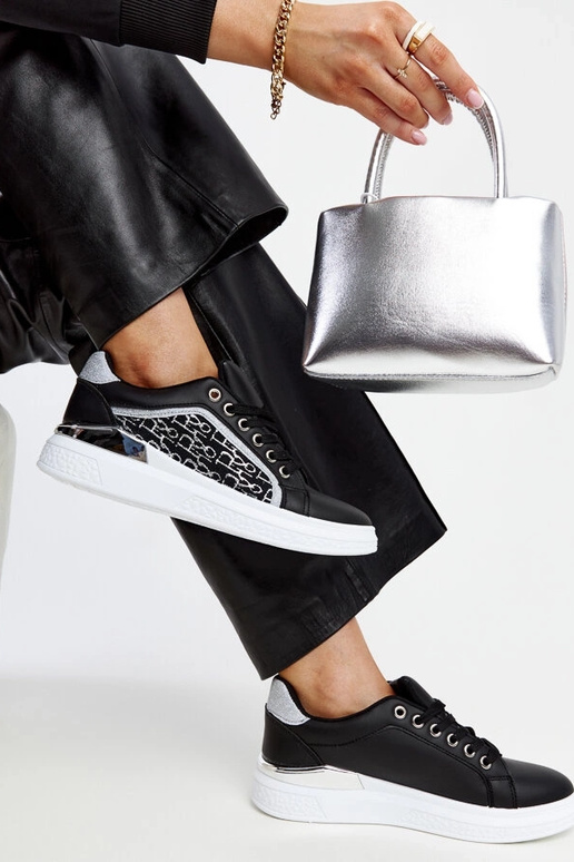 Mustad sädelevad platvormtossud Fekete Mustad sädelevad platvormtossud Fekete