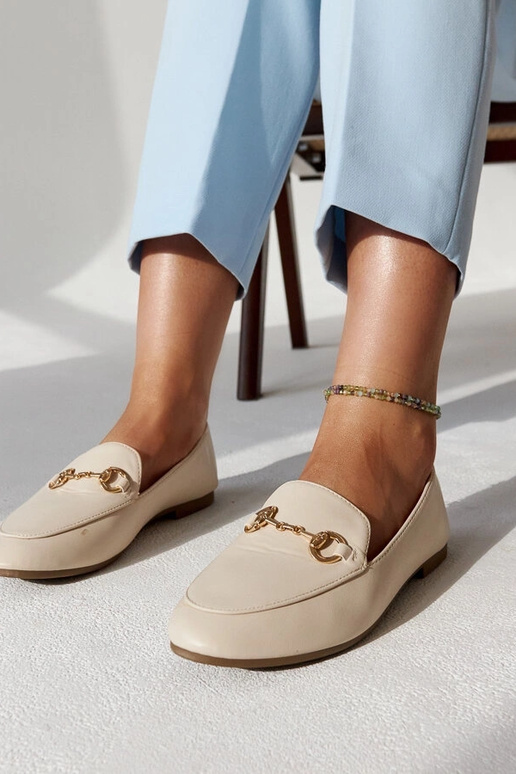 Beežid mokassiinid pandlaga Erminia