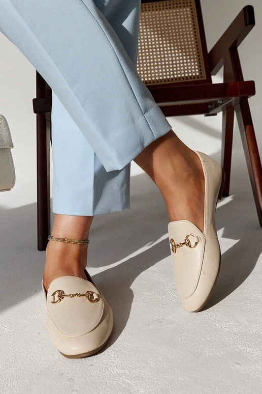 Beežid mokassiinid pandlaga Erminia