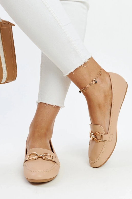 Beežid mokassiinid pandlaga Najla