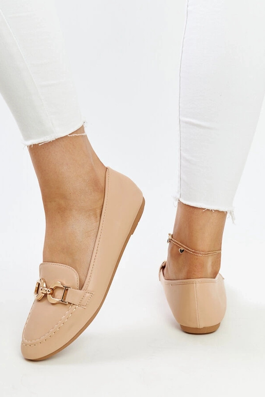 Beežid mokassiinid pandlaga Najla