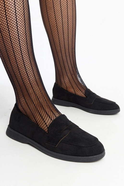 Nibrase mustad seemisnahast püksid