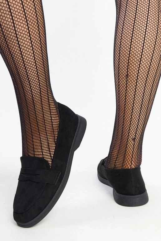 Nibrase mustad seemisnahast püksid