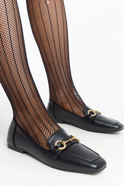 Mustad Areebah lukuga mokassiinid