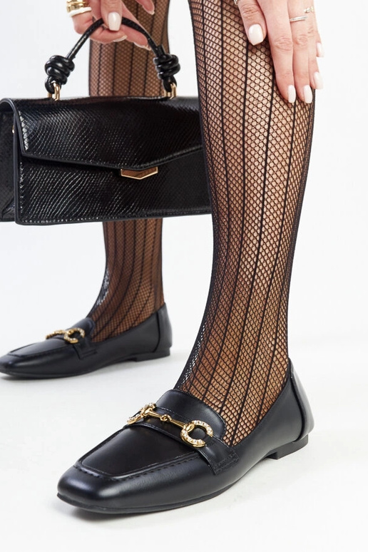 Mustad Areebah lukuga mokassiinid