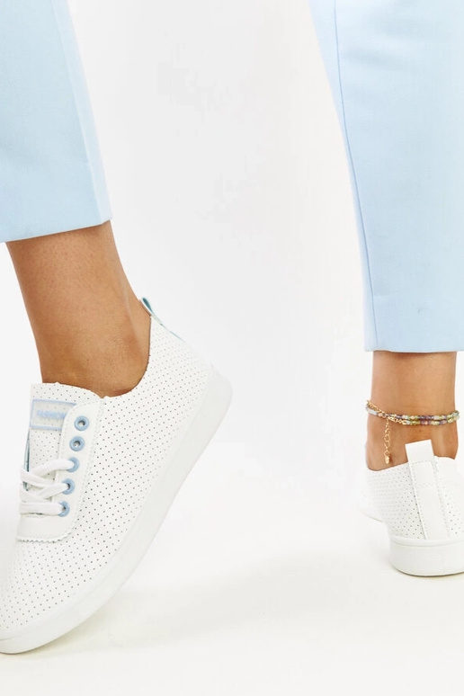 Valged öko-nahast tossud Yusra