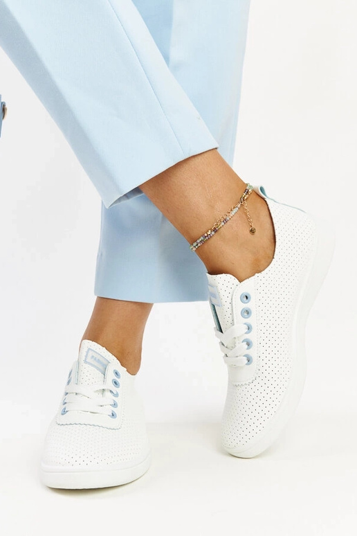 Valged öko-nahast tossud Yusra