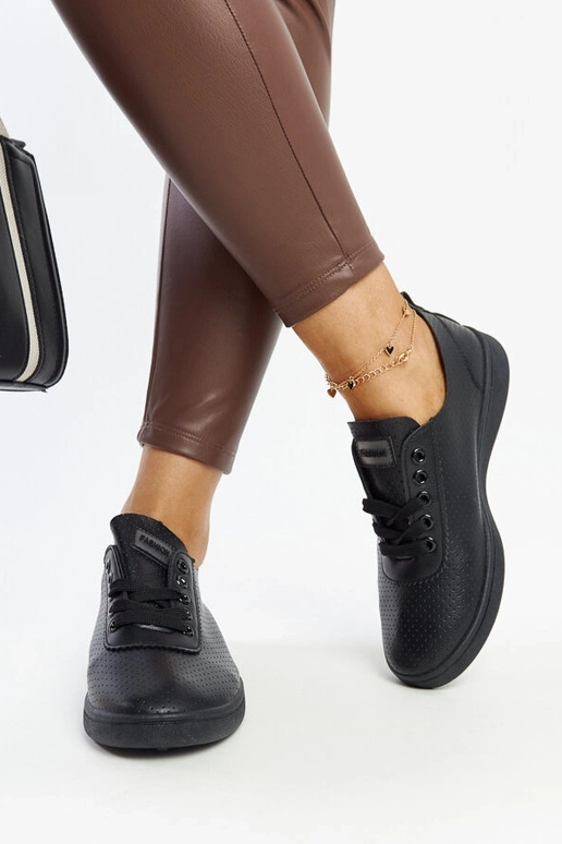 Mustad öko-nahast tossud Yusra