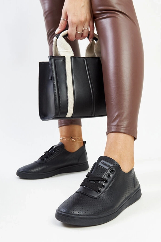 Mustad öko-nahast tossud Yusra