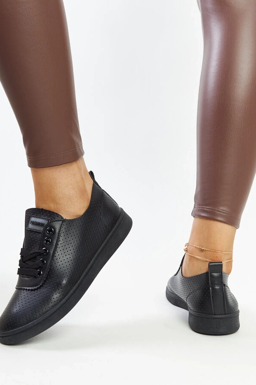 Mustad öko-nahast tossud Yusra