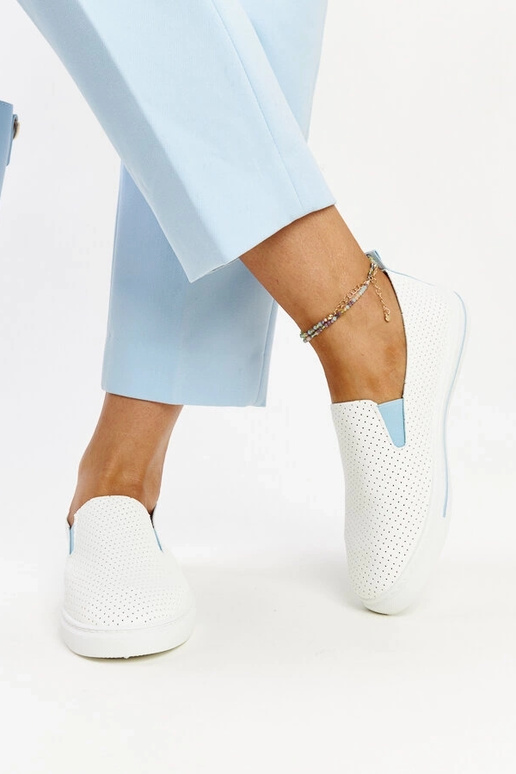 Valged poolsaapad Sanan