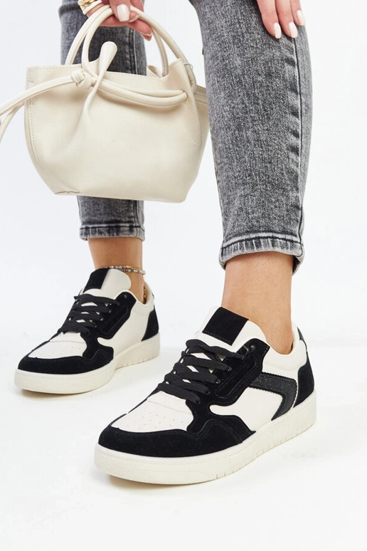 Juwani mustad ja valged sädelevad tossud Juwani mustad ja valged sädelevad tossud