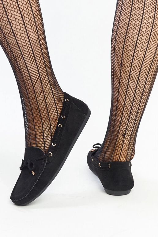 Aneesa mustad seemisnahast püksid