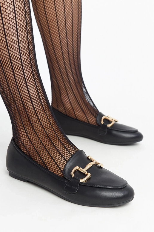 Mustad Tanja lukuga mokassiinid