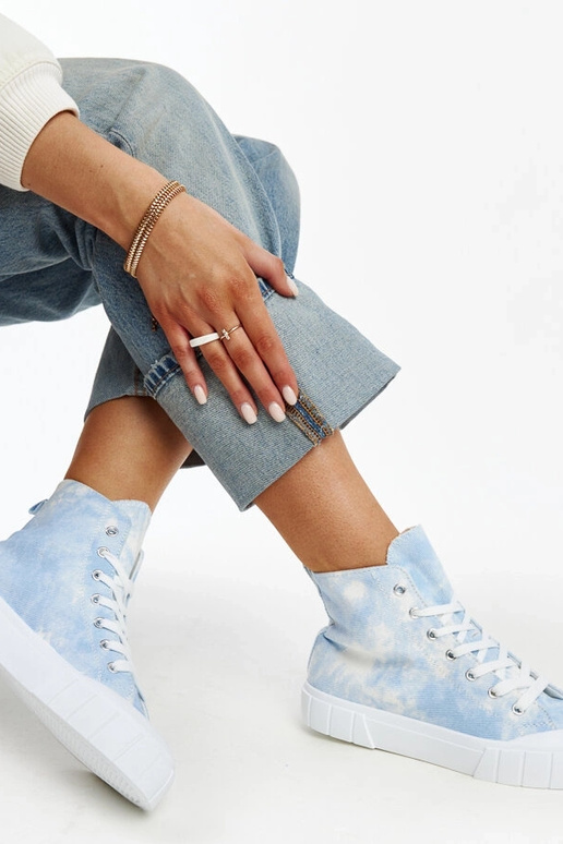 Raissa sinised kõrgest kangast tossud