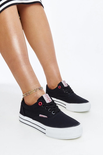 Mustad naiste tossud paksu tallaga CROSS JEANS 2