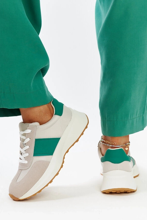 Hall-rohelised nahast sneakerid Ganim