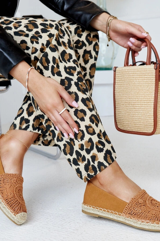 Pruunid Kalba tikandid espadrillid