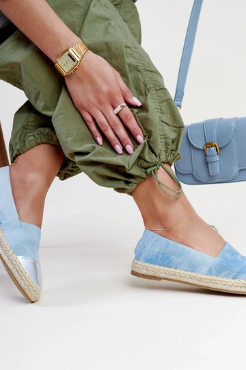 Surana Blue ja Silver Glitter Espadrilles 2