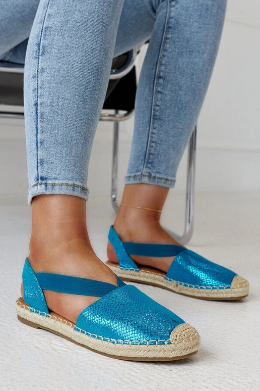 Tharni Blue Slingback espadrillid
