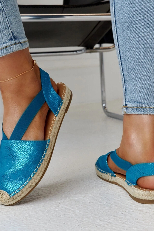 Tharni Blue Slingback espadrillid