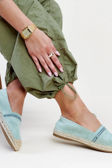 Rohelised espadrillid tsirkoonidega Abia 2