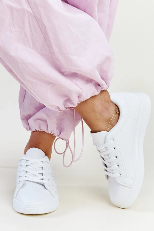 Valged tossud, öko-nahast Berdine