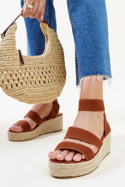Pruunid Minna Wedge sandaalid