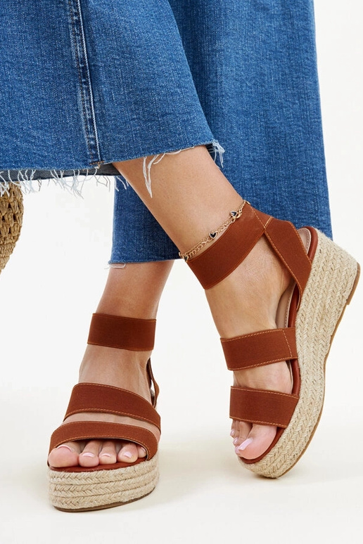 Pruunid Minna Wedge sandaalid