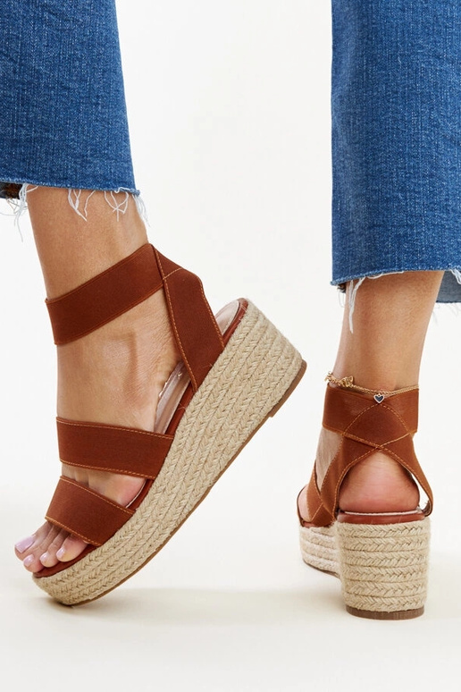 Pruunid Minna Wedge sandaalid