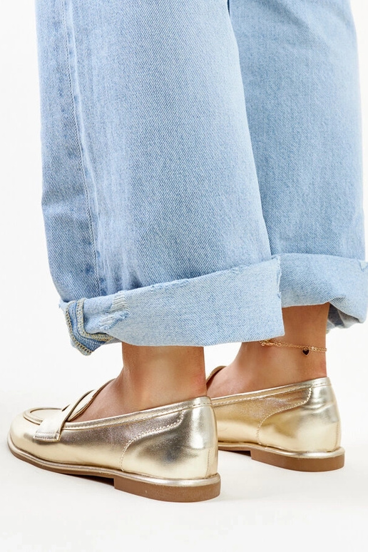 Kuldne klassikaline mokasiin Nasia