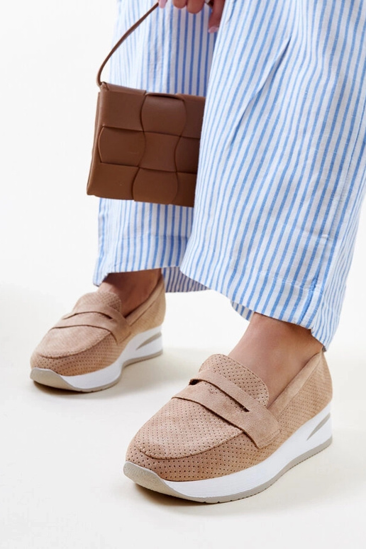 Pruunid perforeeritud Muna kingad