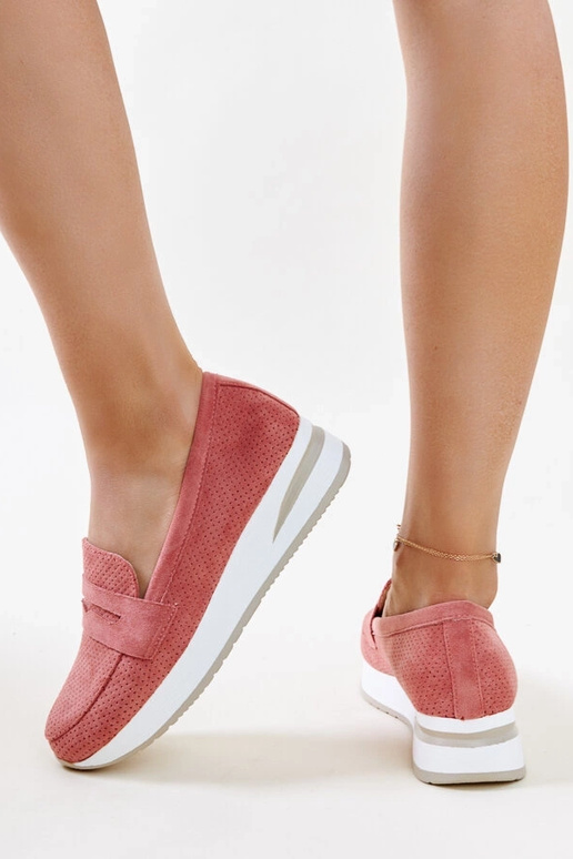 Roosad perforeeritud Muna kingad