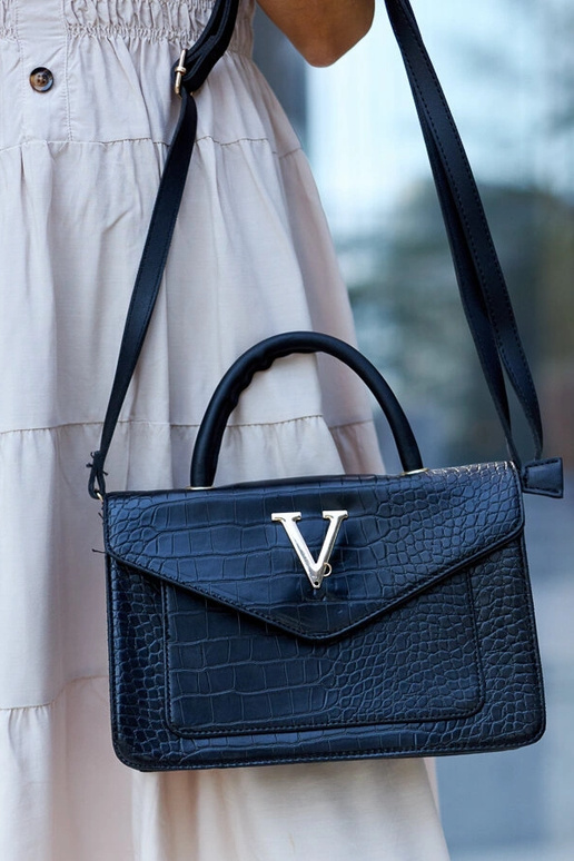 Barsa krokodillimustriga õlakott