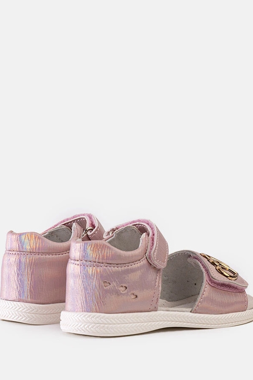 Roosad laste sandaalid nahast...