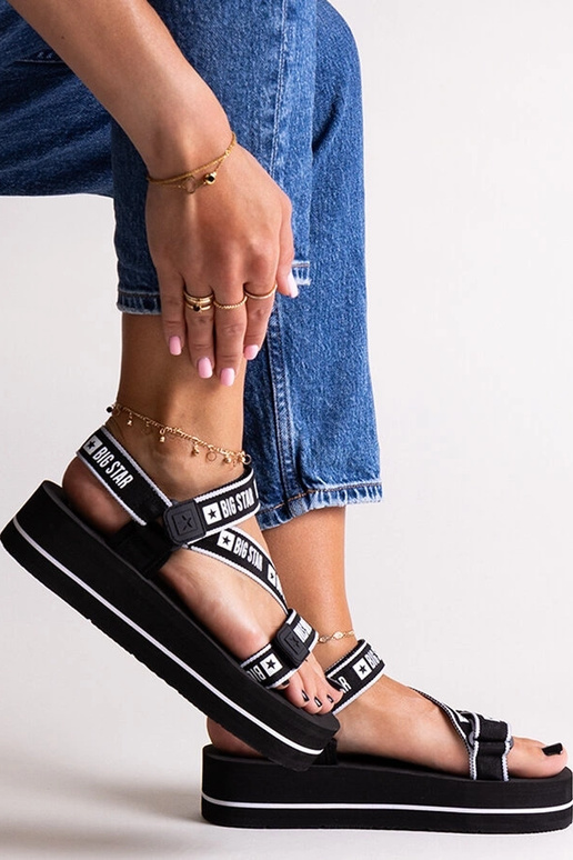 Mustad platvormsandaalid Big Star...