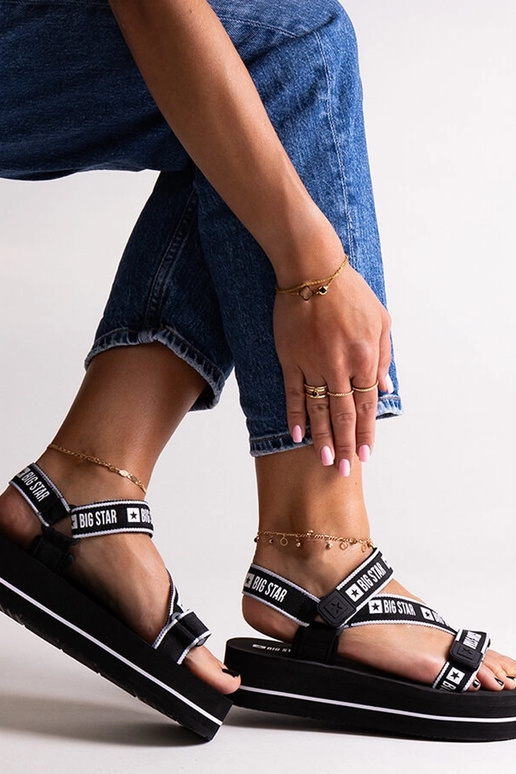 Mustad platvormsandaalid Big Star...