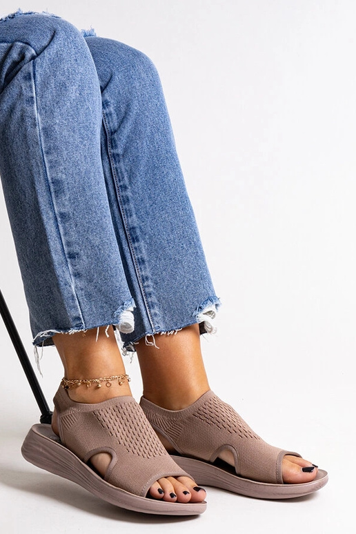 Pruunid platvormsandaalid Rawia