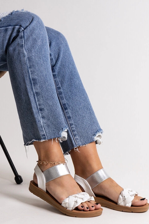 Aldona valged sandaalid