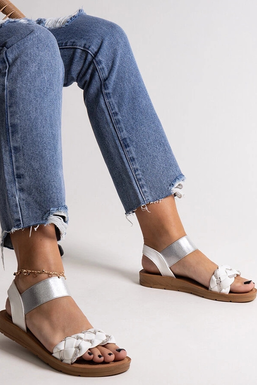 Aldona valged sandaalid