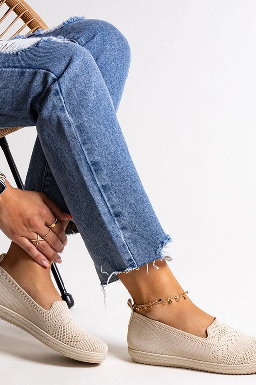 Shadhi beežid Slip-On kangast tossud