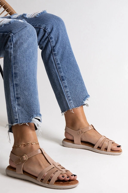 Roosad ökonahast sandaalid Grimalda