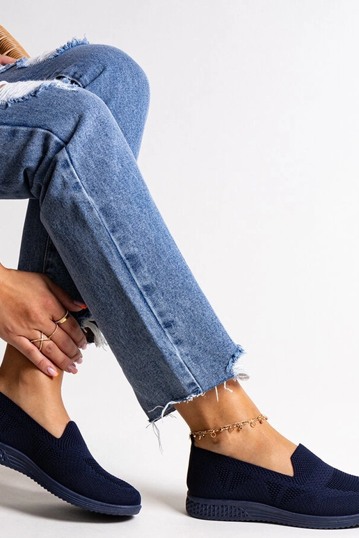 Abadly Navy Slip-On tossud