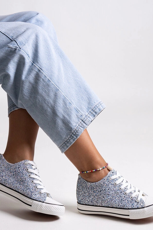 Sinised läikivad kõrged tennised Jadwa