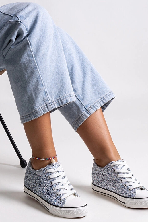 Sinised läikivad kõrged tennised Jadwa