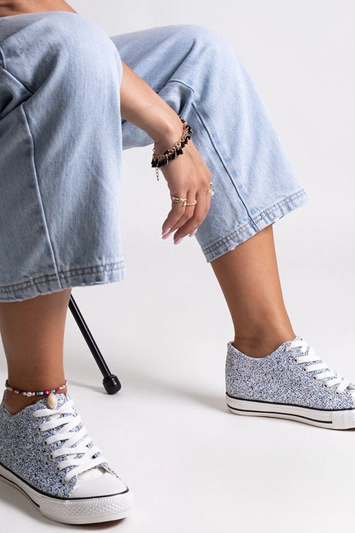 Sinised läikivad kõrged tennised Jadwa