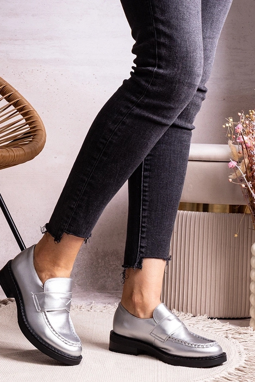 Hõbedased elegantsed Élodie pätsikesed